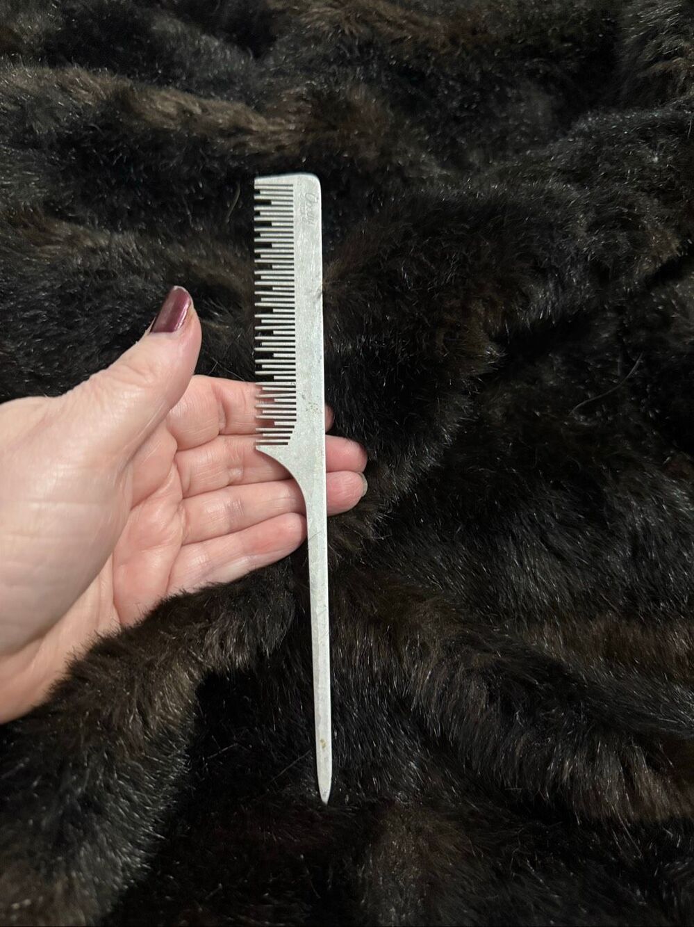 Goody Vintage Aluminum 8" Styling Comb - Metal Teasing Comb - Vintage Beauty Too